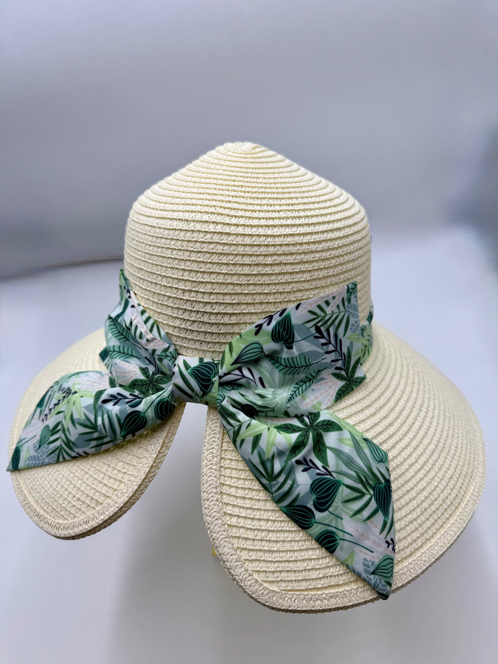 Island Straw Hat with Tropical Bow