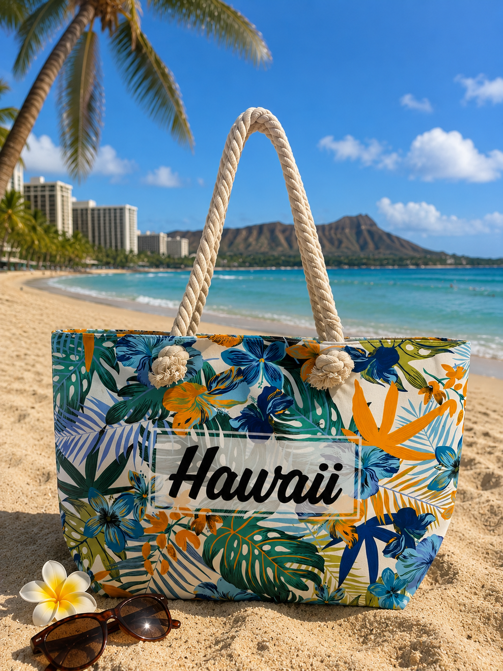 Tropical Bloom Hawai’i Tote Bag