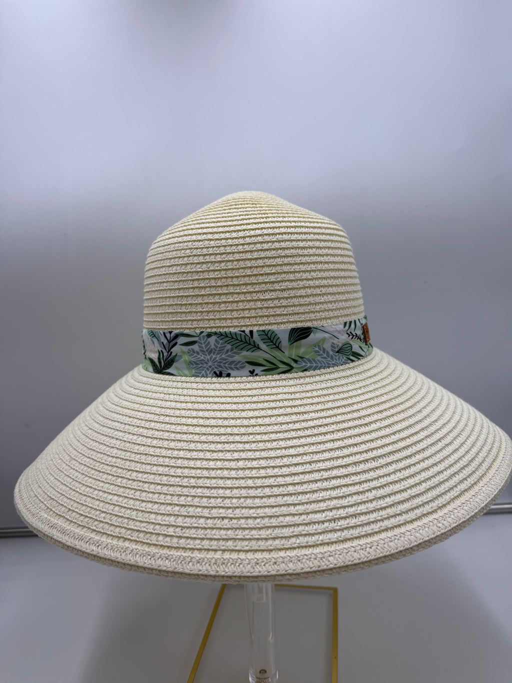 Island Straw Hat with Tropical Bow