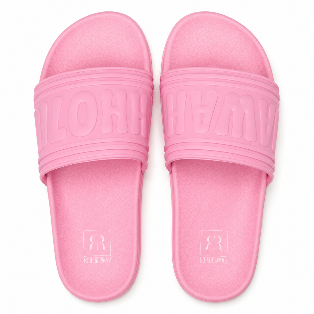 Pink Aloha Hawaii Slides